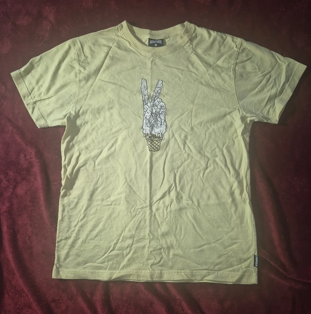 ICE CREAM MEN CUP TEE (YELLOW) SZ LARGE - Picture 2 of 7